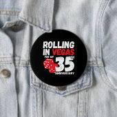 35th Anniversary Married 35 Years Las Vegas Trip Button (Beispiel)