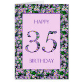 35th Birthday Purple Daisies (Vorne)