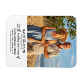 35th Wedding Anniversary Save the Date Photo Magnet (Horizontal)