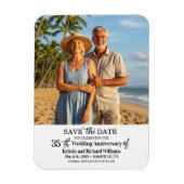 35th Wedding Anniversary Save the Date Photo Magnet (Vertikal)