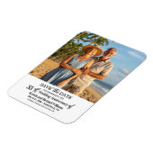 35th Wedding Anniversary Save the Date Photo Magnet (Linke Seite)