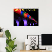 35W Bridge Minneapolis - Gay Pride Poster (Heimbüro)