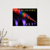 35W Bridge Minneapolis - Gay Pride Poster (Küche)