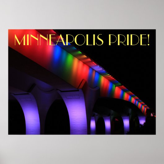 35W Bridge Minneapolis - Gay Pride Poster (Vorne)