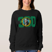 360 Area Code Flag of Washington State Seattle Oly Sweatshirt (Vorderseite)