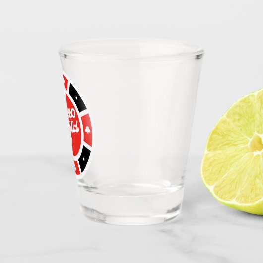 360-Chip-Rücken-Logo Schnapsglas (Rechts)