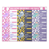 360 Retro-Valentine reißen den Editor ab Notizblock (Vorderseite)