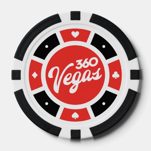 360 Vegas-Chip-Logo - Rückwand Pokerchips (Vorderseite)