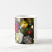 3620-Rote Rose mit Bokeh Kaffeetasse (Mittel)