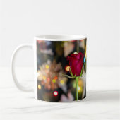 3620-Rote Rose mit Bokeh Kaffeetasse (Links)