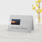 3628 Beileid Trees Bird Karte (Gelbe Blume)