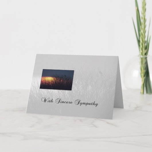 3628 Beileid Trees Bird Karte (Vorderseite)