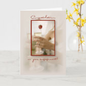 3649 Verlobungs-Glückwünsche Karte (Gelbe Blume)