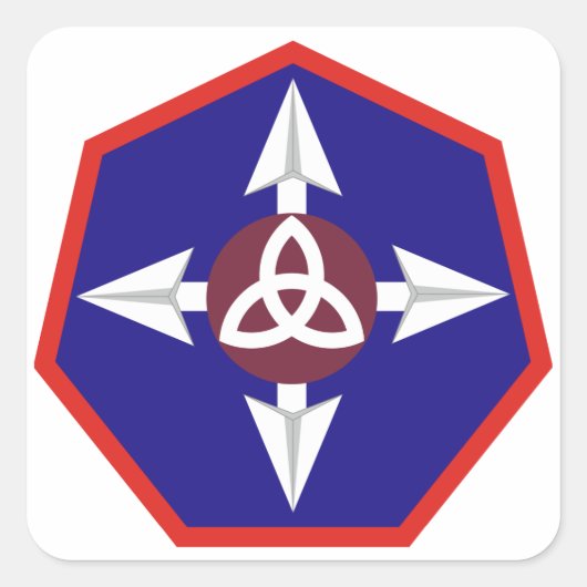 364. Nachhaltigkeitsbefehl Quadratischer Aufkleber (Vorderseite)