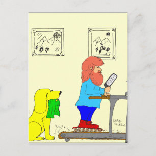 364-Skate-Cartoon Postkarte