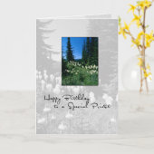 3656 Geburtstagspferdenlandschaft Karte (Gelbe Blume)