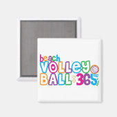 365 Beach Volleyball Magnet (Vorderseite/Rückseite)