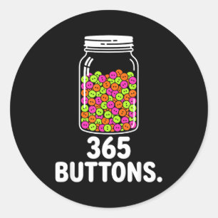 365 Buttons-Glas-Meme Rebranding-Tracking-Ziel  Runder Aufkleber