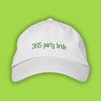 365 Party Bride Green Pop Girl Summer Vater Hat Bestickte Baseballkappe