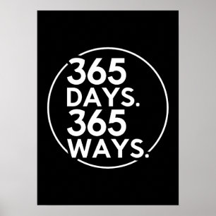 365 Tage, 365 Wege - Erfolg, Fitnessraum, Hustle,  Poster