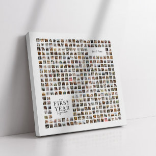 365 Tage versammeln unser erstes Jahr gemeinsam Leinwanddruck