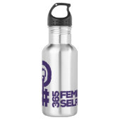 #365FeministSelfie Wasser-Flasche Trinkflasche (Vorderseite)