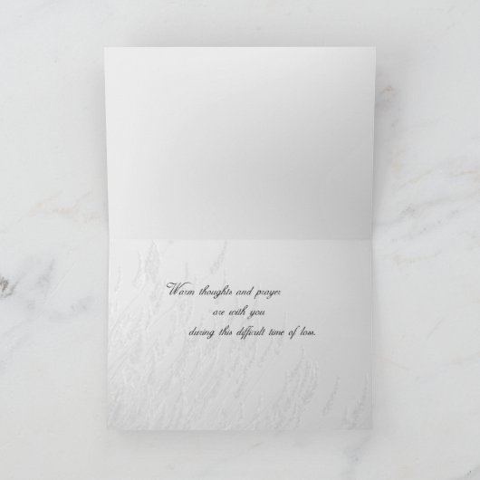 3660 Beileid Gras Karte (Innenseite)