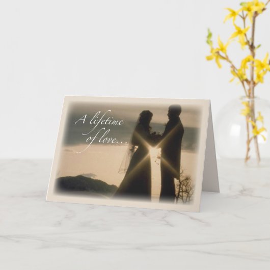 3662 Lebensdauer des Liebe Couple Karte (Gelbe Blume)