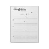 369 Manifestation Method, Law of attraction Notizblock (Rotiert)