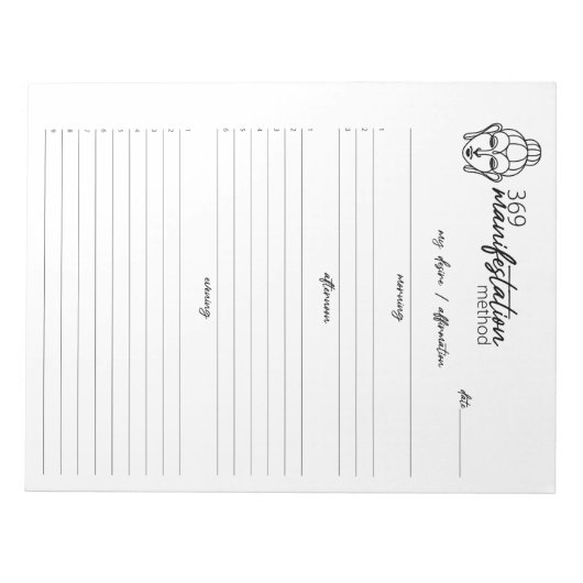 369 Manifestationsmethode, Anziehungsgesetz Notizblock (Vorderseite)