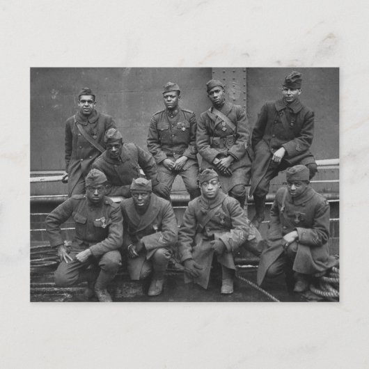 369. New York National Guard Harlem Hellfiters Postkarte (Vorderseite)