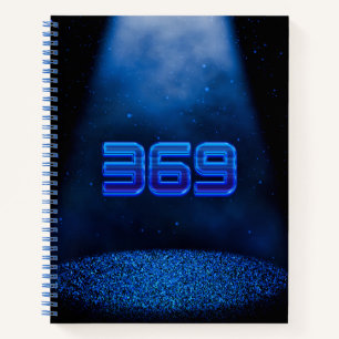 369 numerology angel number journal notebook notizblock