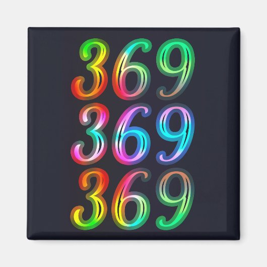 369 Zahlen Magnet (Vorne)