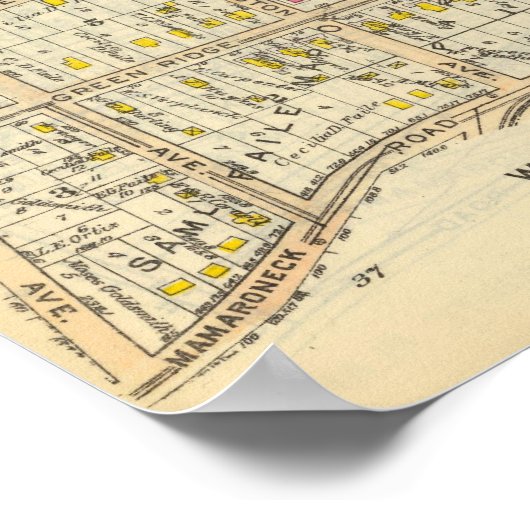 36-37 Weiße Ebenen Poster (Ecke)