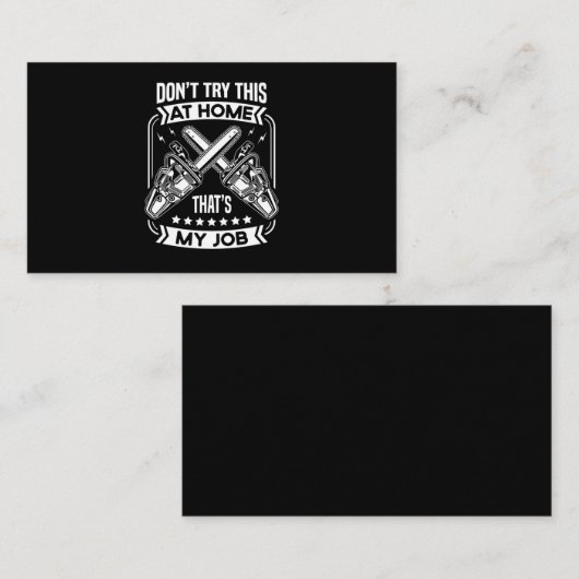 36.Arborist for a Tree Trimmer Visitenkarte (Vorne/Hinten)