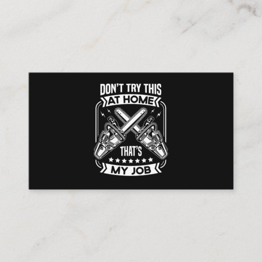 36.Arborist for a Tree Trimmer Visitenkarte (Vorderseite)