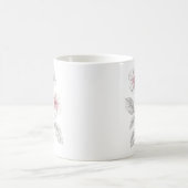 36 Blume Frühjahr, Linie zeichnend, minimalistisch Kaffeetasse (Mittel)