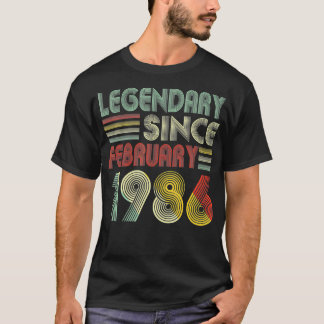 36 Dekorationen Legendary Seit Februar 1986 T-Shirt
