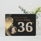 36., Einladung zum Geburtstag, Number Diamond, Fot (Stehend Vorderseite)