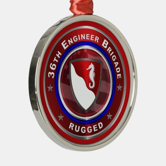 36. ENGINEER BRIGADE Weihnachten Ornament Aus Metall (Rechts)