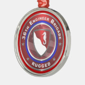 36. ENGINEER BRIGADE Weihnachten Ornament Aus Metall (Links)