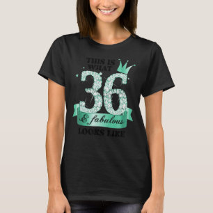36 & Fabulous I Türkise White Party Group Foto T-Shirt
