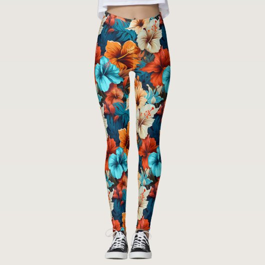 #36 Floral Pattern Leggings (Vorderseite)