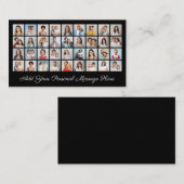 36 Foto Collage Fügen Sie Ihren Gruß bearbeitbare Visitenkarte (Vorne/Hinten)