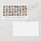 36 Foto Collage Fügen Sie Ihren Gruß bearbeitbare  Visitenkarte (Vorne/Hinten)