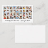 36 Foto Collage Fügen Sie Ihren Gruß bearbeitbare  Visitenkarte (Vorne/Hinten)