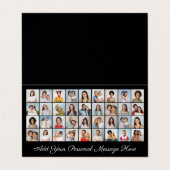 36 Foto Collage Fügen Sie Ihren Gruß bearbeitbare  Visitenkarten (Außenseite Aufgefaltet)