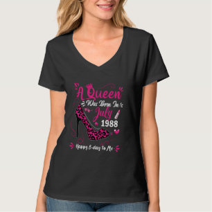 36. Geburtstag High Heel eine Königin wurde Gebore T-Shirt