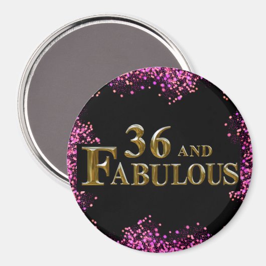 36. Geburtstag Magnet (Vorderseite/Rückseite)