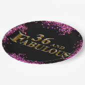 36. Geburtstag Pappteller (Schrägansicht)